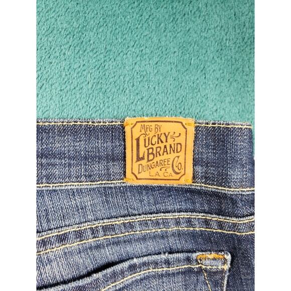 Lucky Brand Jeans Size 14 Womens Blue Stretch Pants Mid Rise Zoe Straight USA - Picture 12 of 13